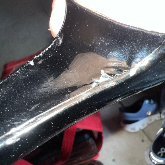 Stuart Weitzman Shoes Women 9M Stilts Platform Black Patent Leather High Heels - Picture 12 of 12